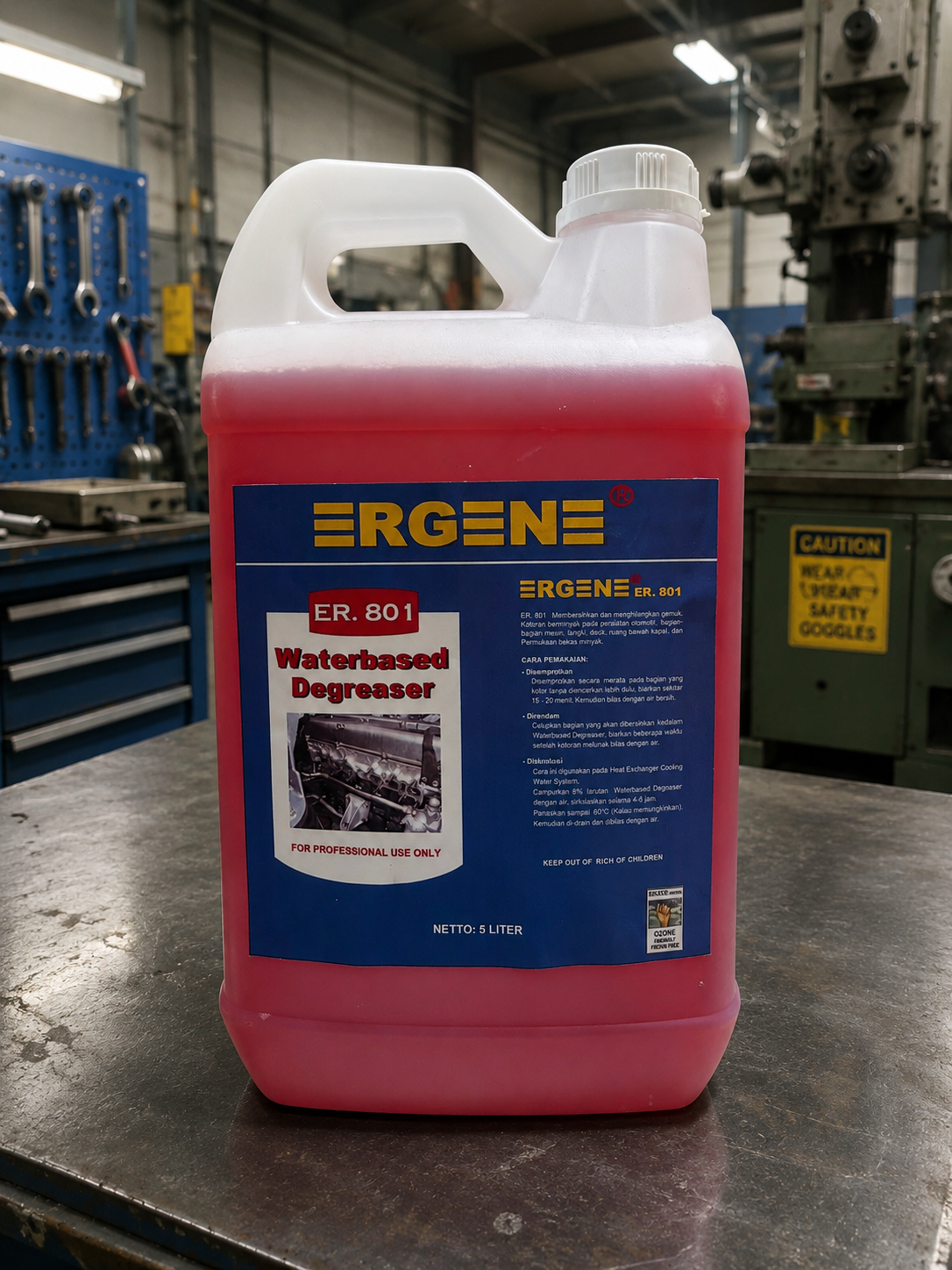 ER 801 Degreaser Water Based Ergene: Cairan Pembersih Oli, Grease, dan Kerak untuk Kebutuhan Industri